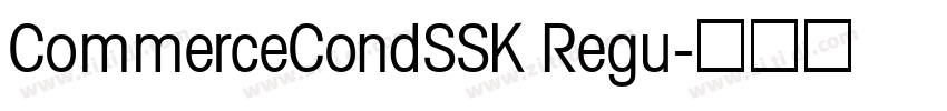 CommerceCondSSK Regu字体转换